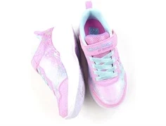 Skechers pink/turquoise unicorn dreams sneaker med blink
